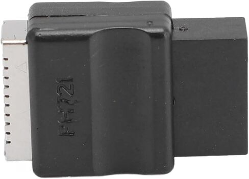 plplaaoo 9PIN Male to Type E Female Adapter PVC Compact 9PIN to Type E Converter for PC Cases with No Type E Port on Motherboard USB 2.0 Transfer Speeds up to 480Mbps in Saudi Arabia