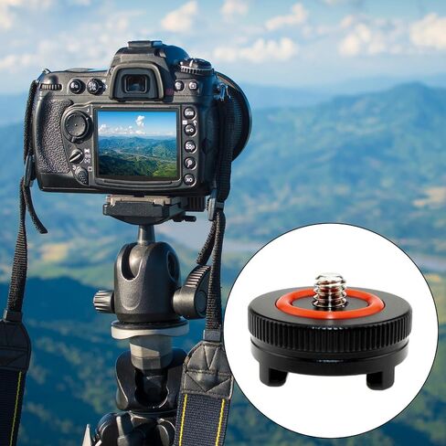 محول تركيب الحذاء البارد الساخن مع برغي تثبيت 1/4 بوصة لمعدات قفص الكاميرا DSLR وضوء وامض الفيديو ولوحة الإصدار السريع ملحقات جهاز الكاميرا DSLR in Saudi Arabia