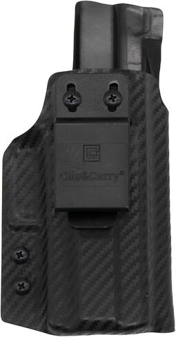 حافظة Clip & Carry IWB Kydex لقاذفة الفلفل غير القاتلة BYRNA LE/XL - داخل حزام الخصر - الاحتفاظ بالنقر المسموع - صناعة أمريكية مخضرمة in Kuwait