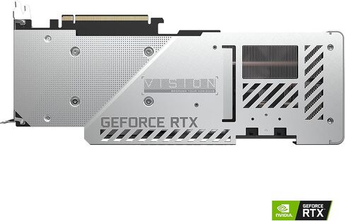 بطاقة رسومات GIGABYTE GeForce RTX 3070 Ti Vision OC 8G، نظام تبريد WINDFORCE 3X، 8 جيجابايت 256 بت GDDR6X، بطاقة فيديو GV-N307TVISION OC-8GD (متجددة) in Kuwait