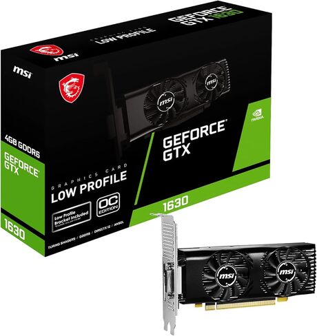MSI GeForce GTX 1650 D6 Ventus XS OC Graphics Card '4GB GDDR6, 1620MHz, 128-bit, PCI Express x16 Gen 3, DisplayPort, HDMI, DVI-D, Dual Fan Cooling System' in Saudi Arabia