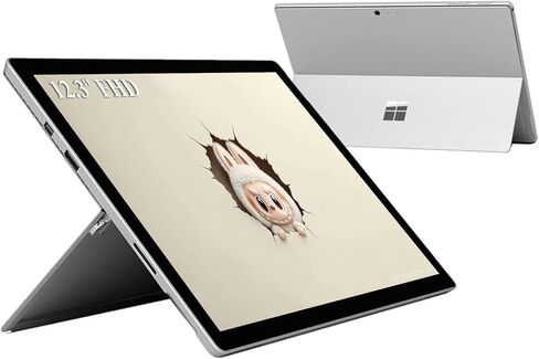 Microsoft Surface Pro 5 Tablet PC, 12.3" (2736x1824) Touchscreen Laptop, Intel Core i5-7300, 8GB RAM, 256GB SSD, USB 3.0, MINI-DisplayPort, Wi-Fi, BT, Windows 11 Pro (Renewed) in Saudi Arabia