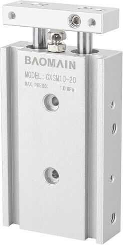 Baomain Compact Aluminum Air Cylinder CXSM 25 X 150 Guide Rod Plate Double Rod Guided Pneumatic Slide Bearing Cushioned in Kuwait