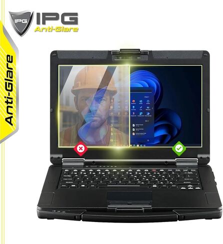 IPG مضاد للوهج مصنوع من أجل Panasonic Toughbook 55/ FZ-55 شاشة حماية شاشة مقاس 14 بوصة بلمسة نهائية غير لامعة، مثالي للاستخدام الخارجي لجهاز Tbook55.A.G in Kuwait