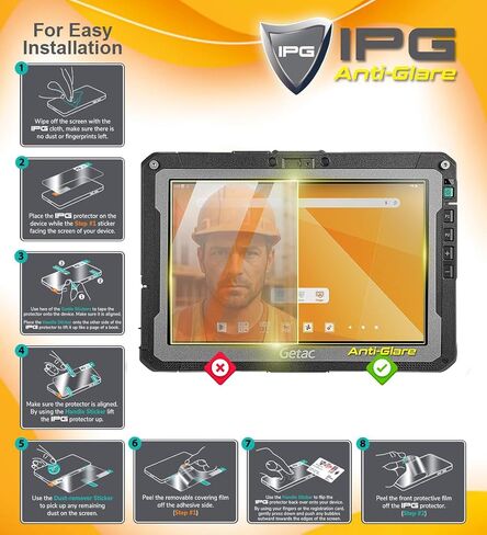 IPG مضاد للوهج مصنوع من أجل Panasonic Toughbook 55/ FZ-55 شاشة حماية شاشة مقاس 14 بوصة بلمسة نهائية غير لامعة، مثالي للاستخدام الخارجي لجهاز Tbook55.A.G in Kuwait