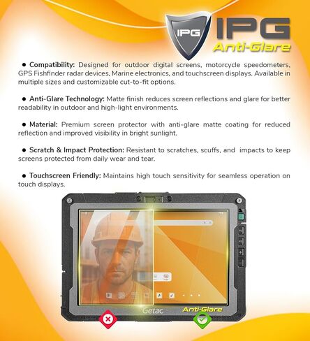 IPG مضاد للوهج مصنوع من أجل Panasonic Toughbook 55/ FZ-55 شاشة حماية شاشة مقاس 14 بوصة بلمسة نهائية غير لامعة، مثالي للاستخدام الخارجي لجهاز Tbook55.A.G in Kuwait