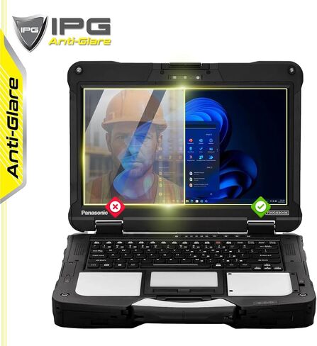 IPG مضاد للوهج مصنوع من أجل Panasonic Toughbook 55/ FZ-55 شاشة حماية شاشة مقاس 14 بوصة بلمسة نهائية غير لامعة، مثالي للاستخدام الخارجي لجهاز Tbook55.A.G in Kuwait