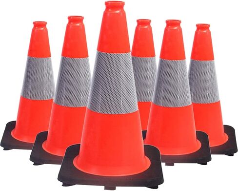 (8 حزمة) BESEA 28 "بوصة سلامة مرور المخاريط Orange Road STARES CONSE CONEE CONE مستقرة هيكليا لمراقبة حركة المرور في مكان عام in Saudi Arabia