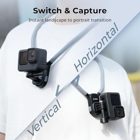 SMALLRIG Magnetic Neck Mount for Action Camera and Battery Charger for Gopro Hero 12/11/10/9 in Saudi Arabia