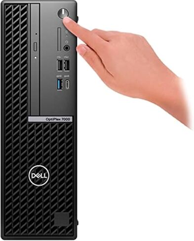 الكمبيوتر المكتبي Dell Optiplex 7000 SFF (2022) | كور i9-12900 - محرك الأقراص الصلبة SSD سعة 2 تيرابايت - ذاكرة الوصول العشوائي 64 جيجابايت | 16 مركزًا بسرعة 5.1 جيجاهرتز Win 11 Pro Black (متجدد) in Saudi Arabia