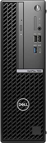 الكمبيوتر المكتبي Dell Optiplex 7000 SFF (2022) | كور i9-12900 - محرك الأقراص الصلبة SSD سعة 2 تيرابايت - ذاكرة الوصول العشوائي 64 جيجابايت | 16 مركزًا بسرعة 5.1 جيجاهرتز Win 11 Pro Black (متجدد) in Saudi Arabia