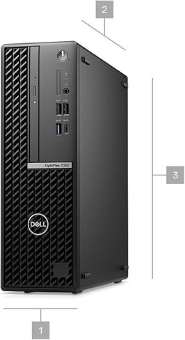 الكمبيوتر المكتبي Dell Optiplex 7000 SFF (2022) | كور i9-12900 - محرك الأقراص الصلبة SSD سعة 2 تيرابايت - ذاكرة الوصول العشوائي 64 جيجابايت | 16 مركزًا بسرعة 5.1 جيجاهرتز Win 11 Pro Black (متجدد) in Saudi Arabia