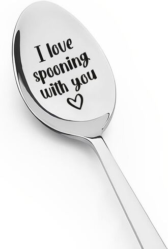 Foldable Spoon and Fork Set with Cases I Love Forking Sponning You Travel Cutlery Set Couple Anniversary Birthday Gifts for Husband Wife Travel Picnic Outdoors Camping Forks and Spoons Kit 2 PCS in Saudi Arabia