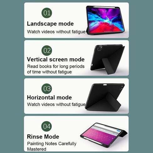 حافظة لجهاز iPad (A16) الجيل الحادي عشر 11 بوصة 2025، حافظة لجهاز iPad الجيل العاشر 10.9 بوصة 2022، مع حامل أقلام، غطاء واقٍ نحيف مع ظهر ناعم من مادة TPU، تنبيه/غفو تلقائي، أزرق داكن in Saudi Arabia