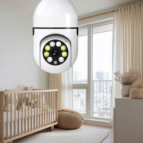 Ease Life D115: Ultimate Screw-in Security Camera with 5GHz Support - 1080P HD, 360° Panoramic Cover, Color Night Vision & Two-Way Talk in Saudi Arabia