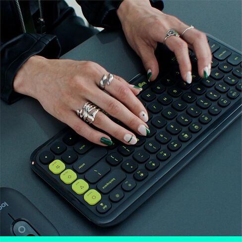 مجموعة Logitech POP ICON Combo، مجموعة لوحة مفاتيح وماوس بلوتوث، كتابة مريحة، مفاتيح وأزرار قابلة للبرمجة، نقرات هادئة، سهولة التبديل حتى 3 أجهزة - أرجواني (متجدد) in Saudi Arabia
