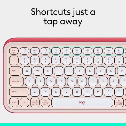 مجموعة Logitech POP ICON Combo، مجموعة لوحة مفاتيح وماوس بلوتوث، كتابة مريحة، مفاتيح وأزرار قابلة للبرمجة، نقرات هادئة، سهولة التبديل حتى 3 أجهزة - أرجواني (متجدد) in Saudi Arabia
