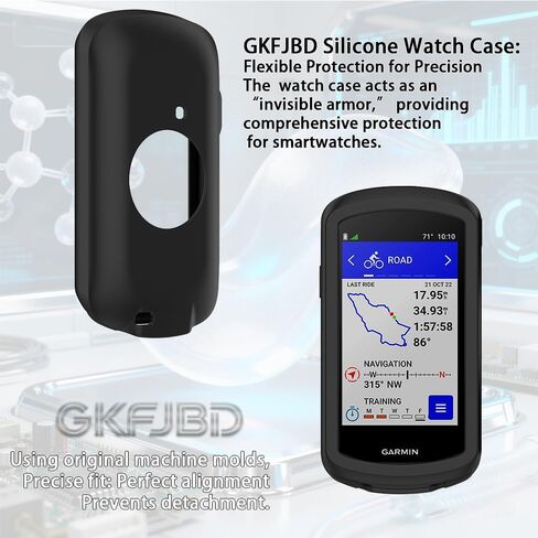 واقي شاشة GPS يعمل بالطاقة الشمسية لجهاز Garmin Edge 1040/1040 (رمادي)، طبقة واقية من الزجاج المقوى عالي الدقة مضاد للخدش وغطاء إطار ناعم من السيليكون (عبوة من 3+1) in Kuwait
