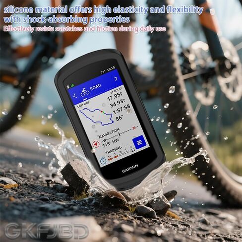 واقي شاشة GPS يعمل بالطاقة الشمسية لجهاز Garmin Edge 1040/1040 (رمادي)، طبقة واقية من الزجاج المقوى عالي الدقة مضاد للخدش وغطاء إطار ناعم من السيليكون (عبوة من 3+1) in Kuwait