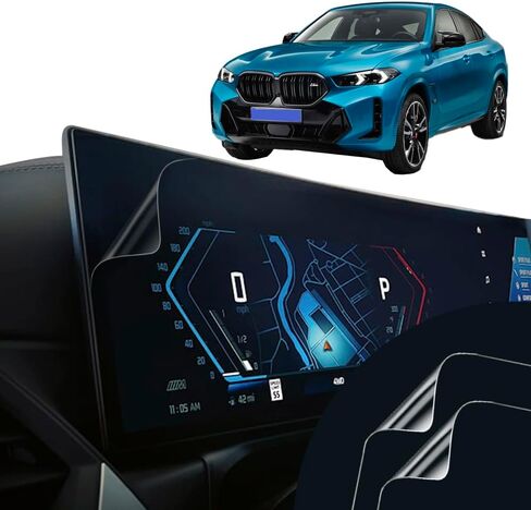 واقي شاشة غير لامع لعام 2026 2025 BMW X6 كوبيه مجموعة أدوات الدفع الرباعي وشاشة عرض المعلومات والترفيه/الملاحة (تغطية الشاشة الكاملة 29.5 بوصة) (تغطية كاملة 29.5 بوصة) in Saudi Arabia