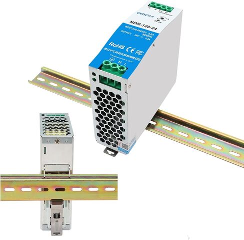 NDR-120-12 120W 12VDC 10Amp DIN Rail مزود الطاقة ثنائي الإخراج SMPS (120W 12V 10A) in Kuwait