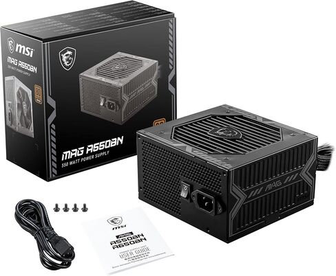 MSI MAG A550BN PC Power Supply Unit 550W 80 PLUS BRONZE PS1118 in Saudi Arabia