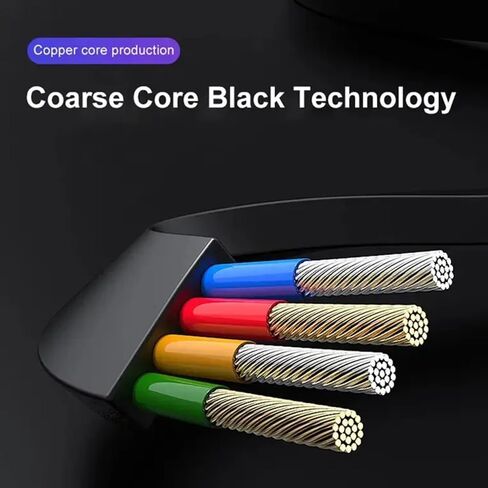 كابل شحن USB قابل للسحب 3 في 1 - كابل شاحن PVC أحمر صغير الحجم بطول 1 متر، متوافق مع أجهزة iPhone وUSB-C وMicro USB in Saudi Arabia