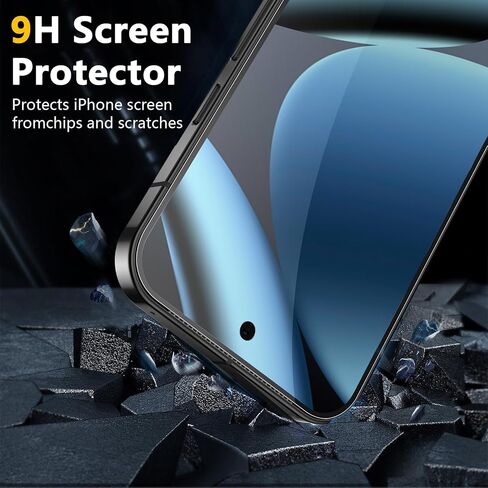 [2+2 Pack] Screen Protector for Google Pixel 10 Pro + Camera Lens Protector, 3D Full Coverage, 9H Tempered Glass, Fingerprint Unlocking, Bubble Free in Saudi Arabia