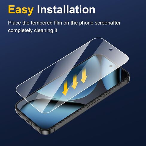 [2+2 Pack] Screen Protector for Google Pixel 10 Pro + Camera Lens Protector, 3D Full Coverage, 9H Tempered Glass, Fingerprint Unlocking, Bubble Free in Saudi Arabia