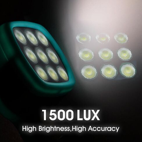 جهاز قياس السطوح الضوئي LED رقمي 60 ~ 99,999 لفة في الدقيقة، مقياس سرعة الدوران الذكي فلاش ستروب لسرعة المخرطة بمحرك HVAC سرعة r، قابل لإعادة الشحن بدقة عالية 0.001% in Kuwait