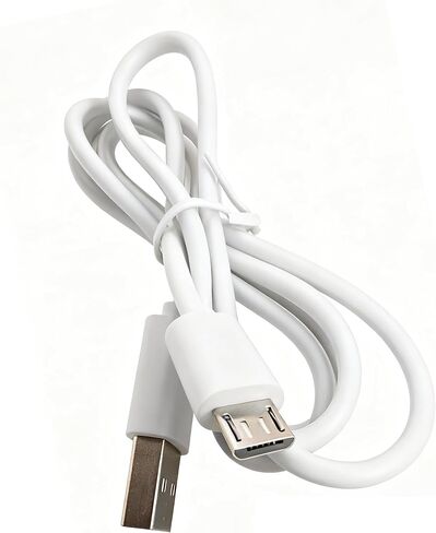 USB to Micro USB Cable, White 3.3ft (1m),High Speed Data Sync and Charging Cord for Samsung, Android Phones, Kindle, PS4, Power Bank - White in Saudi Arabia
