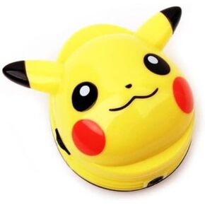 Pikachu Mini Desk Eraser Crumbs Vacuum Cleaner(No Battery Included) (P) in Saudi Arabia