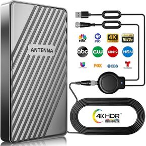 2200+ Miles Range TV Antenna, 2025 Upgraded Strongest Digital TV Antenna Outdoor with Amplifier Signal Booster, Support Smart TV and All Older TV's,for Local Channels-Support 1080p 4K 8K in Kuwait