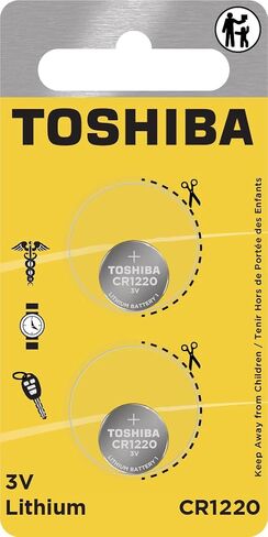 Toshiba CR1220 3V Lithium Coin Cell Child Resistant Blister Package (2 Batteries) in Saudi Arabia