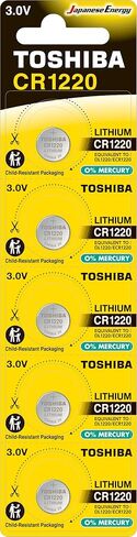 Toshiba CR1220 3V Lithium Coin Cell Child Resistant Blister Package (2 Batteries) in Saudi Arabia