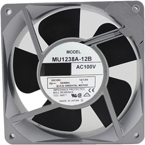 for MU1238A-12B AC 100V 14/13W 50/60Hz 12cm 12038 120x120x38mm Aluminum Frame Axial Flow Cooling Fan in Saudi Arabia