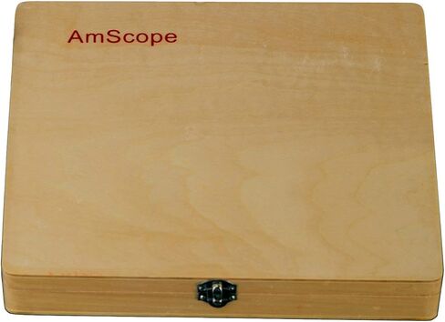مجموعة العينات المتنوعة من AmScope PS100E 100 قطعة لطلاب المدرسة المنزلية، شرائح مجهر مُعدَّزة بعلم الأحياء الأساسية (مجموعة E) in Kuwait