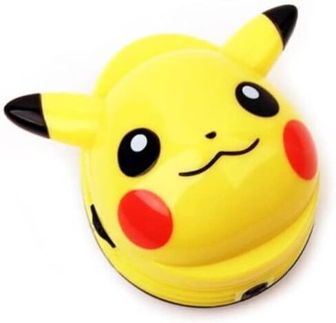 Pikachu Mini Desk Eraser Crumbs Vacuum Cleaner(No Battery Included) (P) in Saudi Arabia