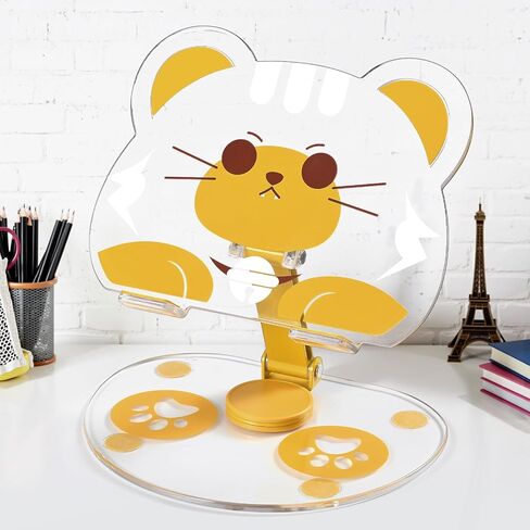 Generic Rotatable Tablet & Laptop Stand, Adjustable Angle, Desktop Transparent Holder, Compatible with All Phones & Tablets in Saudi Arabia