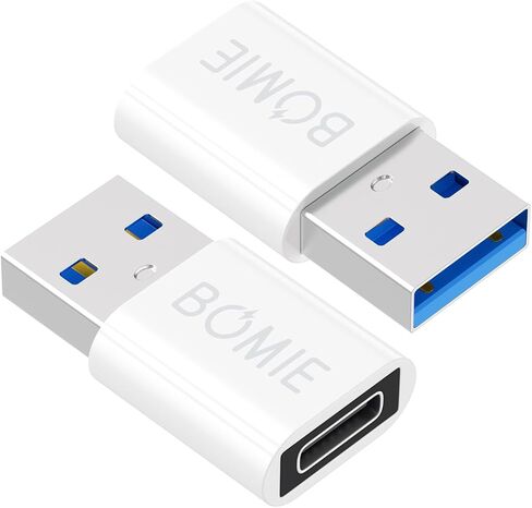 BOMIE USB إلى USB C محول 2 حزمة، 3A شحن سريع 5 جيجابت في الثانية لنقل البيانات، نوع C أنثى إلى USB 3.0 ذكر محول لـ M-acBook، هاتف 15/16/17 Pro Max، A-pple Watch، Pad Pro، G-alaxy، الهاتف، الكمبيوتر المحمول، الكمبيوتر اللوحي in Saudi Arabia