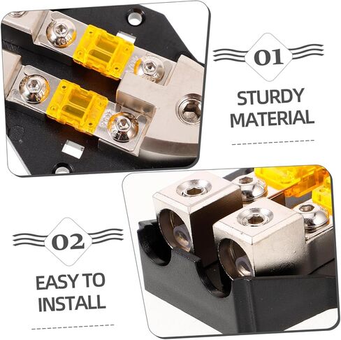 GANAZONO Amplifier Fuse Holder Auto Audio Fuse Block Automotive Audio 1 Way 32v 80a in Saudi Arabia