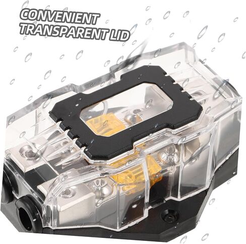 GANAZONO Amplifier Fuse Holder Auto Audio Fuse Block Automotive Audio 1 Way 32v 80a in Saudi Arabia