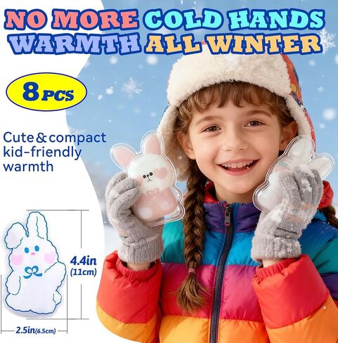 8 PCS Reusable Hand Warmers, Reusable Heat Packs，Cute Heating Pack, Hot Therapy Compress, Reusabl Heating Pad for Pain Relief and Camping, Outdoor & Portable in Saudi Arabia