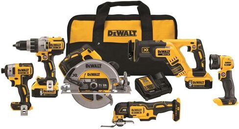 مجموعة DEWALT 20V MAX XR بدون فرشاة، 6 أدوات ممتازة (DCK694P2) in Saudi Arabia