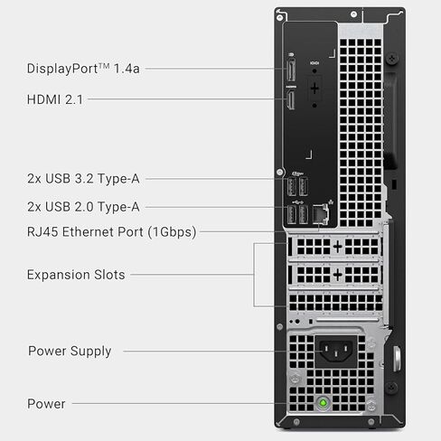 Dell 2025 Tower Desktop Computer - Intel 10-Core Ultra 5 225, 64GB DDR5 RAM, 2TB SSD, Intel UHD Graphics, Wi-Fi 6 & Bluetooth 5.4, Win11 Pro, HDMI, w/Wired Keyboard & Mouse in Saudi Arabia