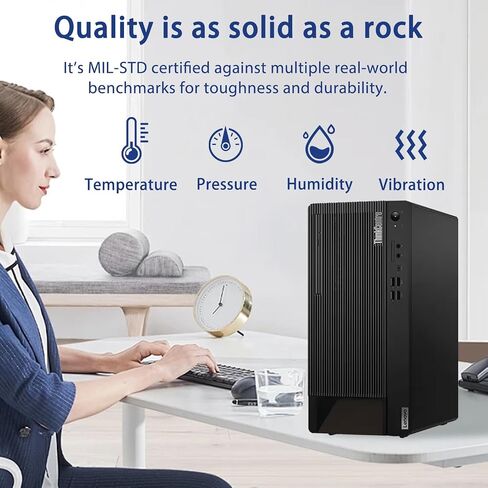 Lenovo ThinkCentre M90t G3 Business Tower Desktop, Intel Core i7-12700 12 Cores, Up To 4.90 GHz, 16GB DDR5 RAM, 1TB SSD, Windows 11 Pro (Renewed) in Saudi Arabia