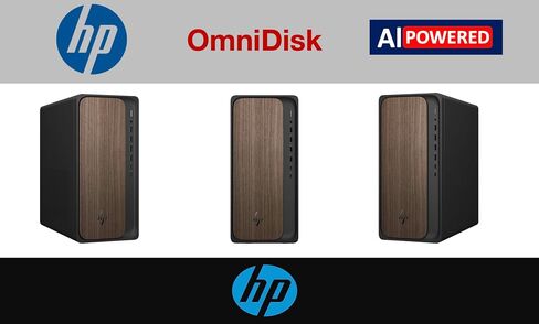 كمبيوتر HP OmniDesk AI PC (الجيل التالي من Envy) (Intel Ultra 7-265، 32GB DDR5، 2TB SSD، Intel Graphics، 280W PSU، WiFi 6، BT 5.2، RJ-45، 1 Display Port، Win 11 Home) مع منفذ USB DKZ Exp in Saudi Arabia