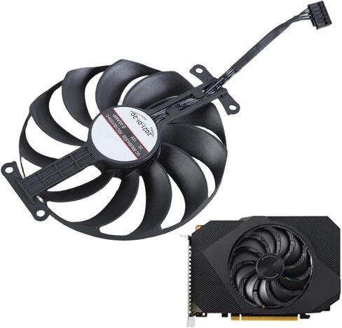 95MM 6PIN Cooling Fan for GTX1650 1630 GDDR6 4GB FDC10U12D9-C Video Card Replacement Part Accessories GPU in Saudi Arabia