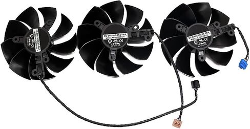 Muyihui 87MM PLD09220S12H 3080 3070 استبدال مراوح البطاقة لمروحة تبريد TI 3090 FTW3 (مروحة C) in Saudi Arabia