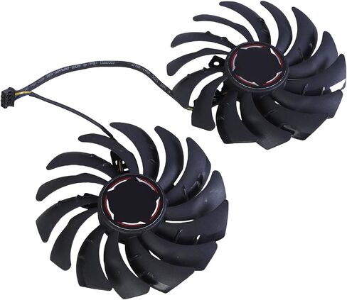 مروحة بطاقة الرسومات 4Pin هادئة لـ RTX2080 2080Ti 2070 مشعاع بطاقة الرسومات للاعبين موثوقة التبريد PLD10010B12HH GPU مروحة التبريد in Saudi Arabia